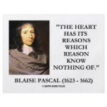 Blaise Pascal Heart Reasons Reason Know Nothing Of Flyer Design