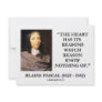 Blaise Pascal Heart Reasons Reason Know Nothing Of Personalized Announcement
