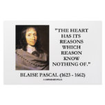 Blaise Pascal Heart Reasons Reason Know Nothing Of Personalized Stationery