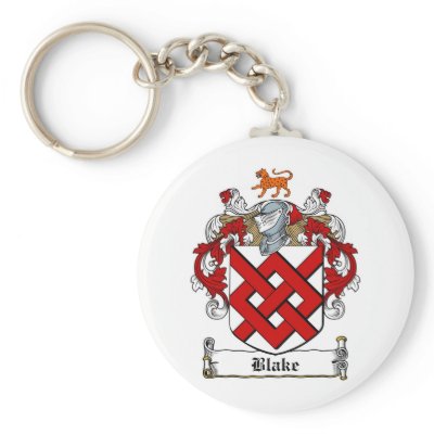 BLAKE FAMILY CREST -  BLAKE COAT OF ARMS KEY CHAINS by heraldics