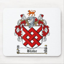 BLAKE FAMILY CREST -  BLAKE COAT OF ARMS MOUSE MAT