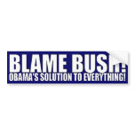 BLAME BUSH! BUMPER STICKER