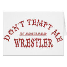 Blanchard Wrestler Greeting Cards