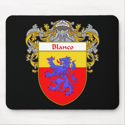 Blanco Coat of Arms (Mantled) Mouse Pads by NameGame