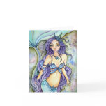 Blank Card - Dream of Purple mermaid