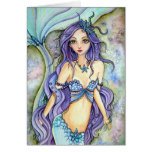 Blank Card - Dream of Purple mermaid