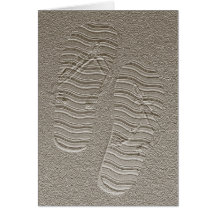 Blank Card - Sandy Flip Flops