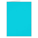 Blank Card with Bright Neon Aqua Background