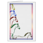 Blank Card with Horses