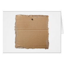 Blank cardboard signage
