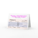 Blank Check Birthday Card