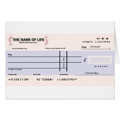 Blank Check Card by cardsbymike