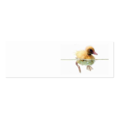 Blank Duck In the Water Skinny Profile Card by Kardz4U