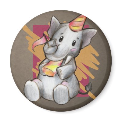 Blank Elephant Magnet by Customizables