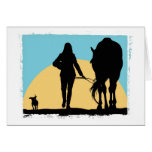 Blank Equestrian Greeting Card