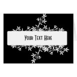 Blank Flower Label - Create Your Own Design Card