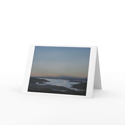 Blank Greeting Card Hudson River Landscape by pagibbons