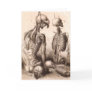 Blank Greeting Card with Antique Anatomy Etching