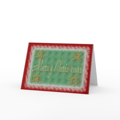 Blank Holiday Greeting Card - Merry Christmas by dizzypixels