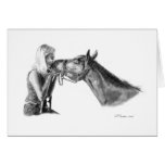 Blank Horse Greeting Card