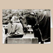 Blank Horse Greeting Card cards