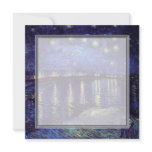 blank invitation, van Gogh starry night