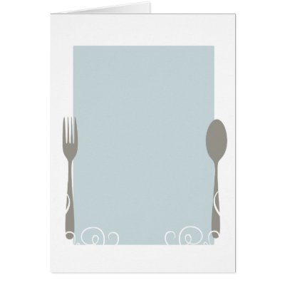 Blank Dinner Menu