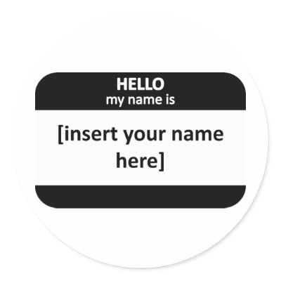 Blank Nametag by egogenius