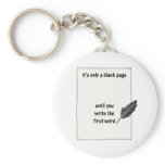 BLANK PAGE KEY CHAIN
