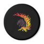 blank panther and flames refrigerator magnets