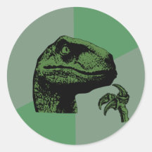 Blank Philosoraptor Sticker