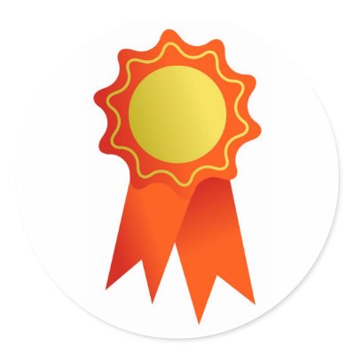 Blank Rosette Round Sticker by prawny