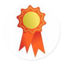 Blank Rosette stickers