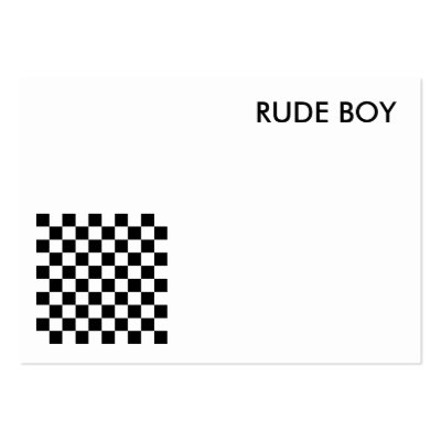 blank rude boy card business card templates by The_Rude_Boy_Ball