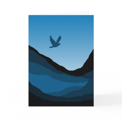 Blank Sympathy Card In The Valley by TDSwhite