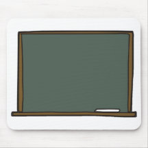 Blank Teacher's Chalk Board Mouse Pad