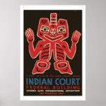 Blanket design of the Haida Indians Poster