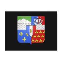 Blason Réunion Coat of Arms Postcard