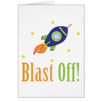 Blast Off Greeting Cards