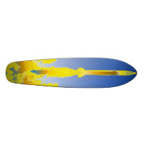 Blast off custom skate board