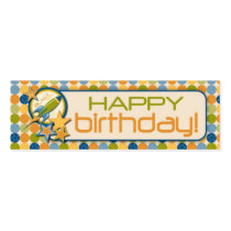 Blast Off! Skinny Gift Tag Business Cards