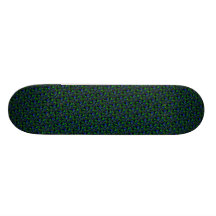 Blau grün Psycho Muster Skateboard Individuelle Skateboards