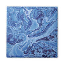 blau kühlschrankmagnete