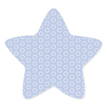 blau punkte kreise blau retro 70 vintage dots stickers