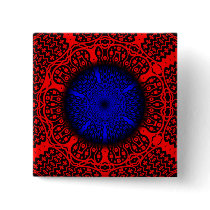 Blau, Rot Anstecknadelbuttons