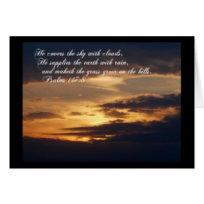Blaze of Glory-Sunset with Scripture Greeting Cards by avisnoelledesigns