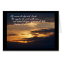 Blaze of Glory-Sunset with Scripture cards