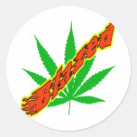 Blazed Round Stickers