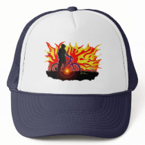 Blazing Bike Rider Hat