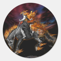 Blazing Broncbuster Stickers